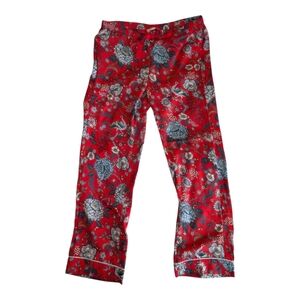 LOFT Red Floral Women's Pajama Pants